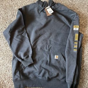 Carhartt grey heavyweight hoodie XL Tall Rain defender new with tags